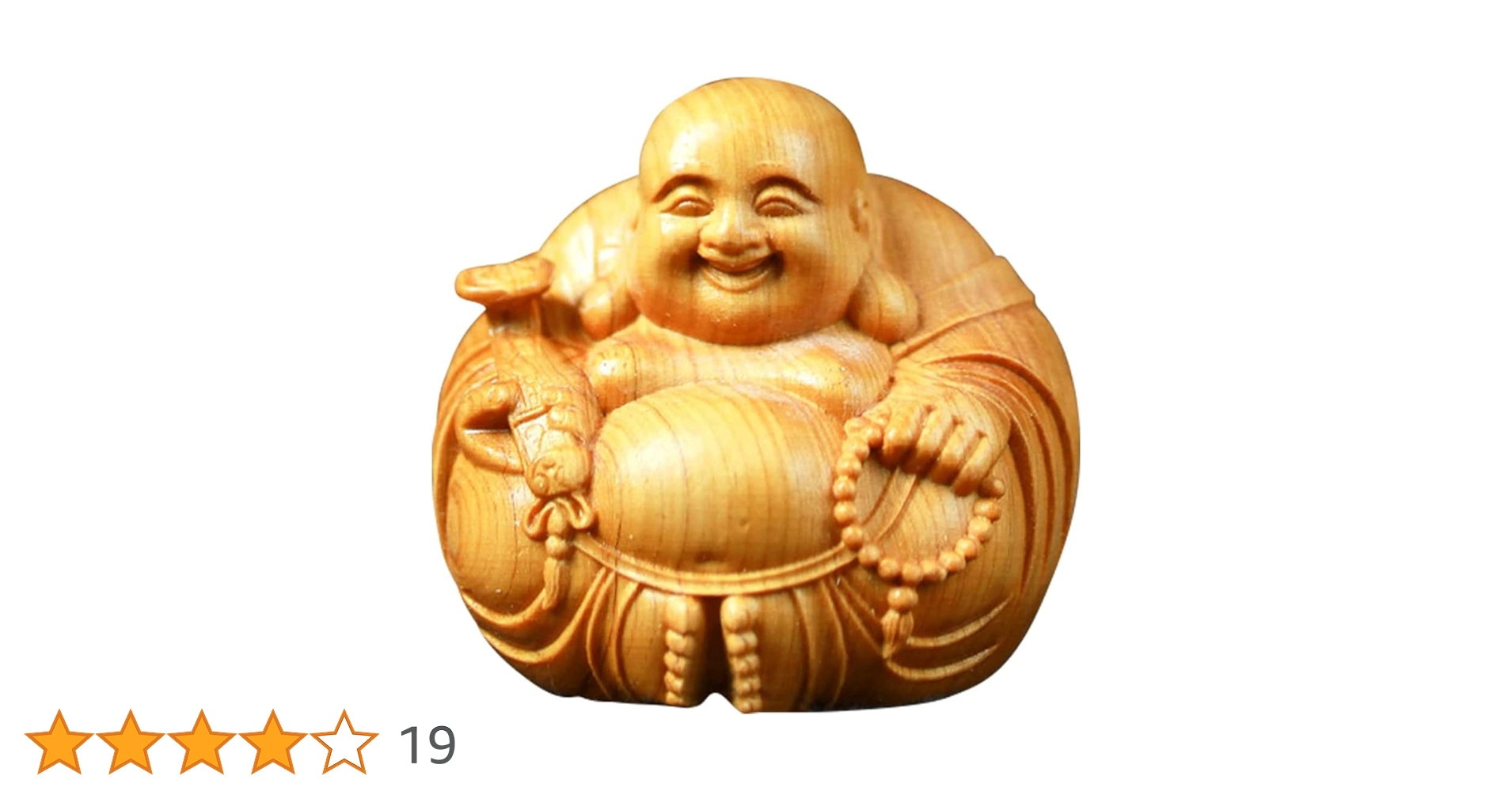 Amazon.co.jp: WOWTAC 布袋様 七福神 ツゲ 布袋様 ミニ手彫り 縁起物